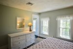 Large king bedroom with lots of natural light throughout the day